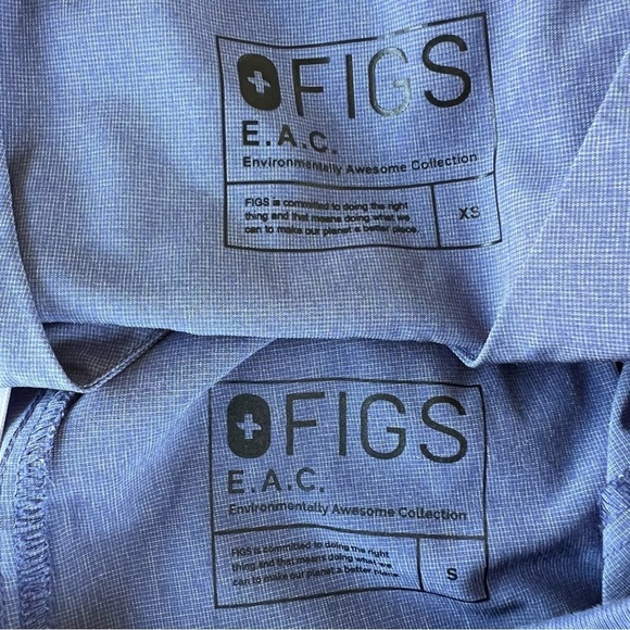 FIGS Limited Edition Scrub Set Big Sky E.A.C Lekei Scrub Top Callao Jogger XS/S - Picture 9 of 10